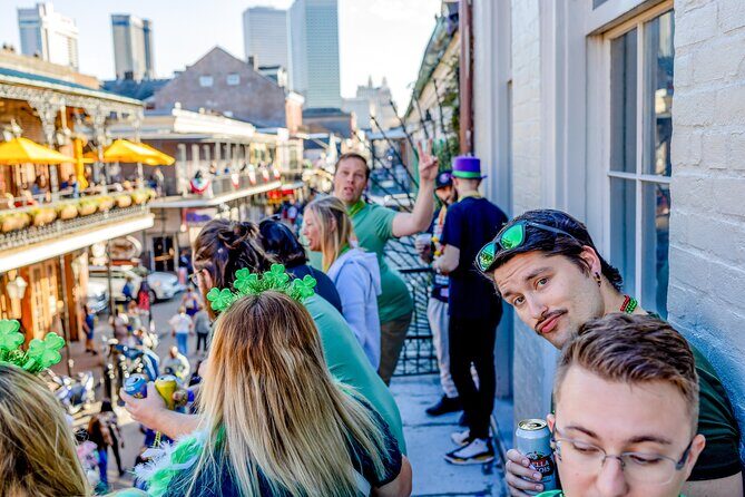 New Orleans Bourbon Street Bar Crawl w/ Shots & Souvenir Cup - Bourbon Street Stops: Daytime Live Band vs Evening DJ and Nightclub Vibe