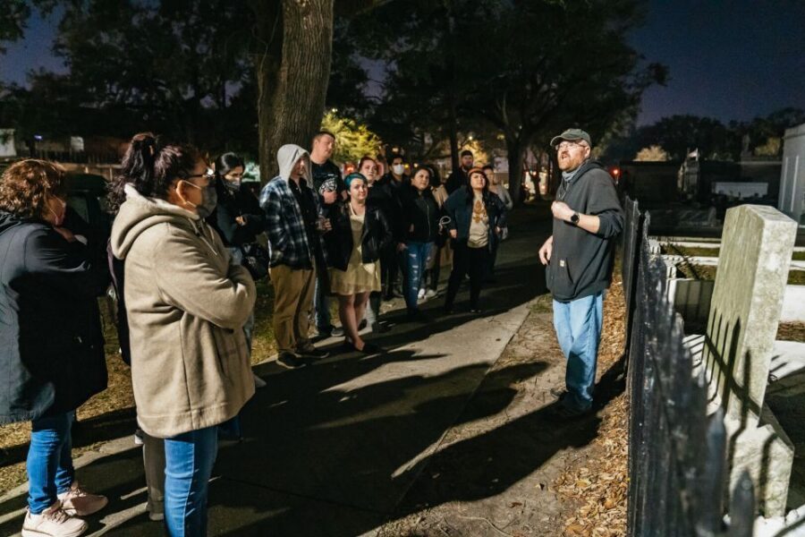 New Orleans: Cemetery Bus Tour At Dark with Exclusive Access - EMF readers at night: the tech part, explained the practical way