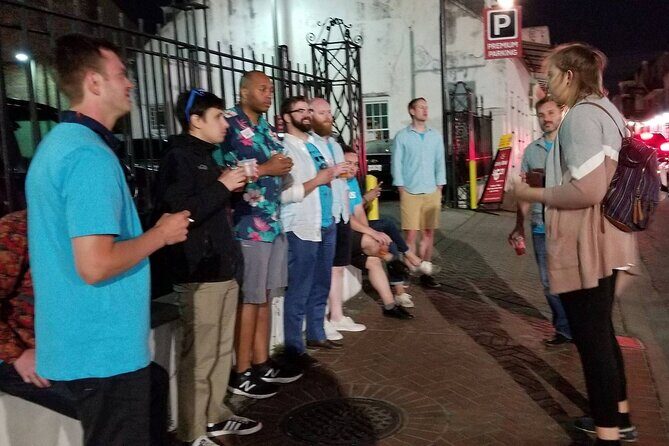New Orleans Evening Small-Group Haunted Walking Tour - Harry’s Corner Bar: restroom break, drink-to-go, and a mid-tour breather