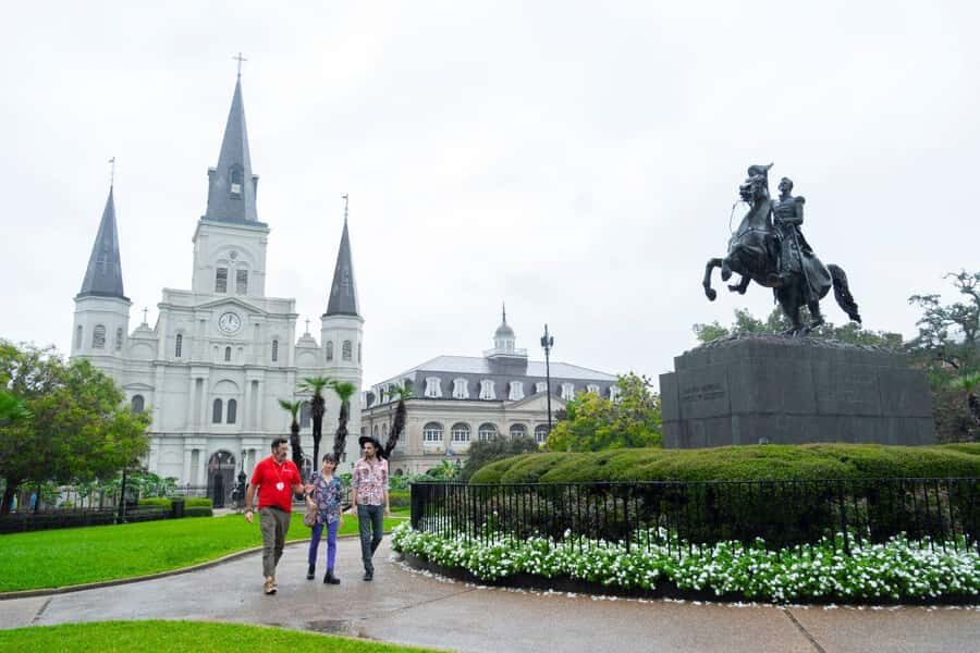 New Orleans French Quarter: A Tasty Tour with a Local - Starting at Jackson Square, with architecture built into the meal