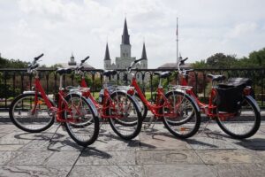 New Orleans French Quarter & Cemetery Bike Tour - Stop 1: French Quarter Bike Through the Oldest Streets