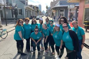 New Orleans Heart of the City Bicycle Tour - Mississippi River and Jackson Square: a quick warm-up with big context