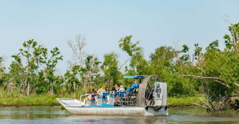 New Orleans: High Speed 9 Passenger Airboat Tour - The short bus ride and Jean Lafitte National Historical Park stop