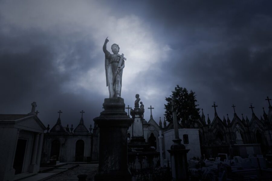 New Orleans: Night Cemetery and Ghost BYOB Bus Tour - Meet at Voodoo Tavern & Poboy’s, Then Head Out via Esplanade Avenue