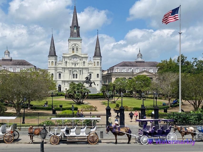 New Orleans: Oak Alley Plantation and Katrina City Tour - Jackson Square to the Cabildo: Fast Orientation You Can Use Later