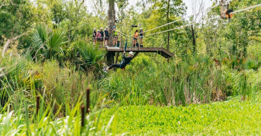New Orleans: Swamp Zipline Tour - Safety gear, the harness check, and why lace-up shoes matter
