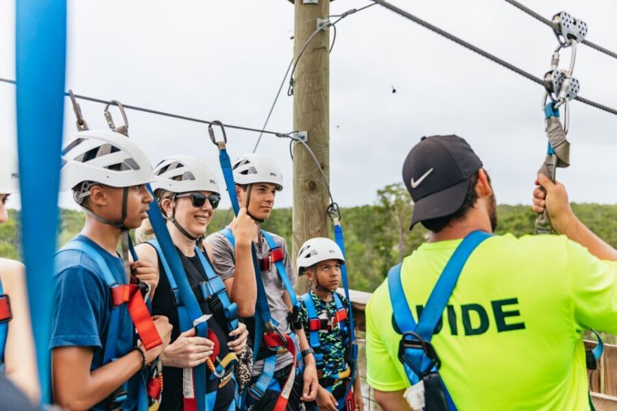 New Orleans: Swamp Zipline Tour - The 60-foot start platform and the spiral cypress staircase challenge