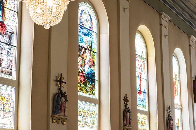 Old Ursuline Convent Museum Ticket: New Pope Leo XIV Exhibit - St. Mary’s Church and stained glass calm you can actually notice