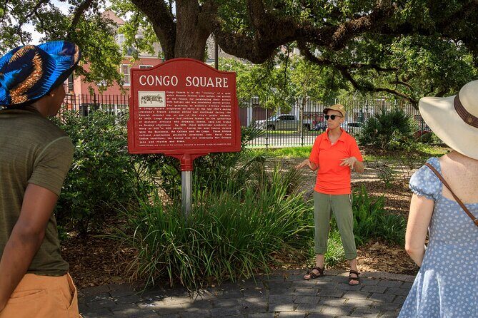 True Voodoo History of NOLA's Congo Square with Local Guide - Entering Congo Square at Armstrong Park